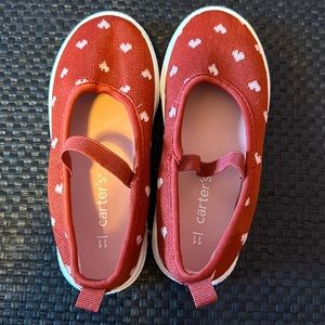 Carters Red Slip On Shoes